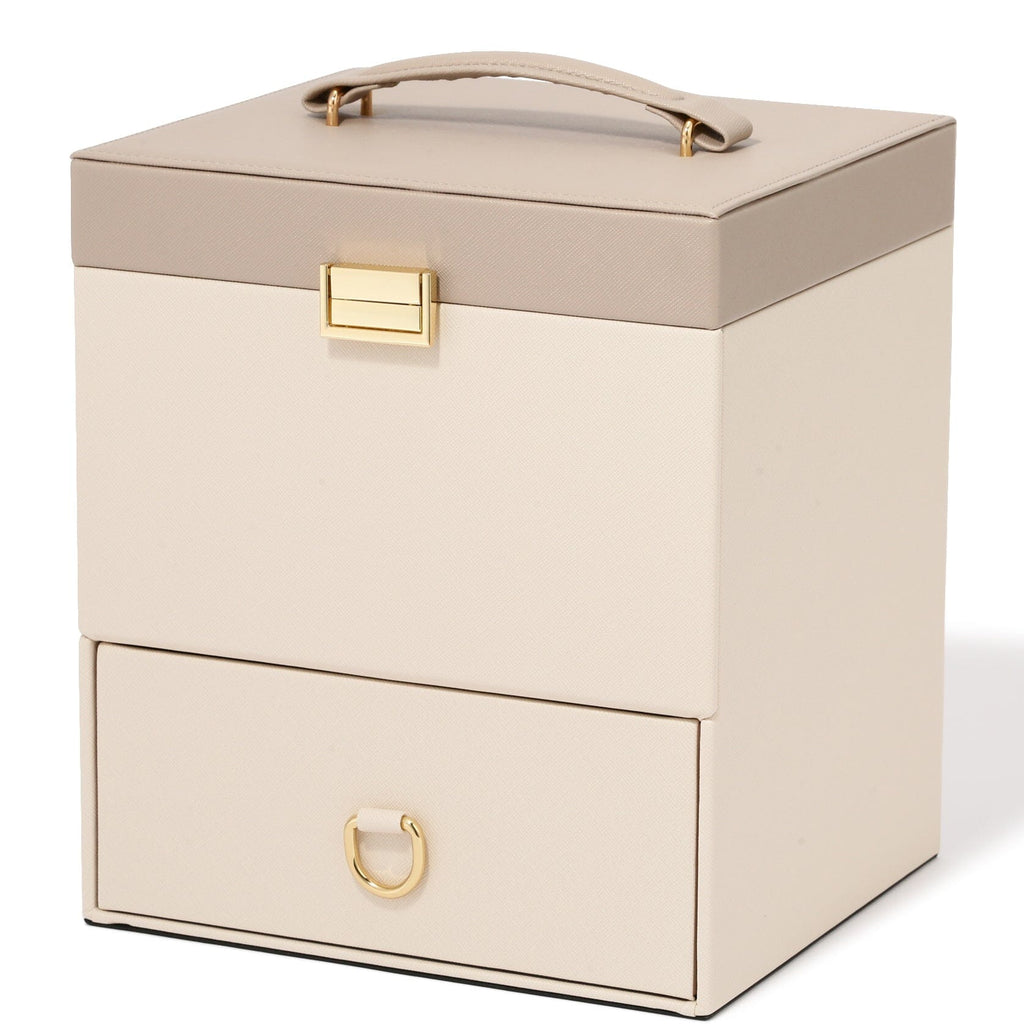 Bicolor Cosmetic Box Beige