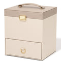 Bicolor Cosmetic Box Beige
