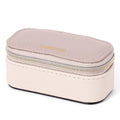 Bicolor Mini Travel Jewelry Box  Ivory