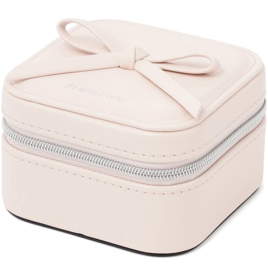 Ribbon Travel Jewelry Box Small Light Pink