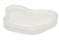 Glass Wave Accessory Tray White