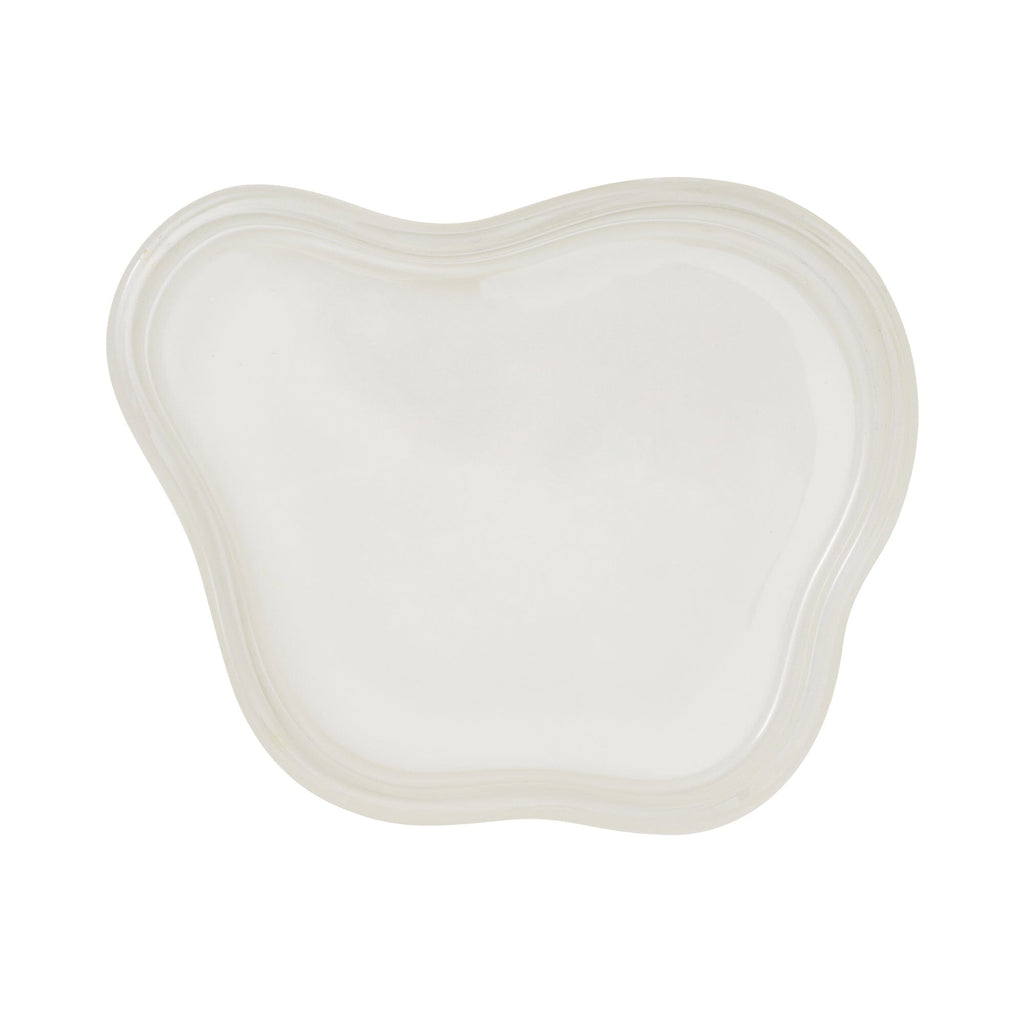 Glass Wave Accessory Tray White